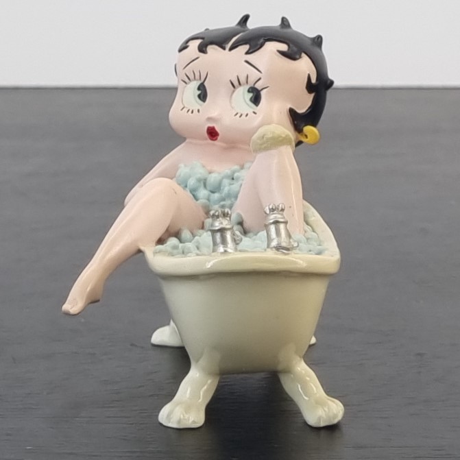 Betty Boop taking a bath figurine _front