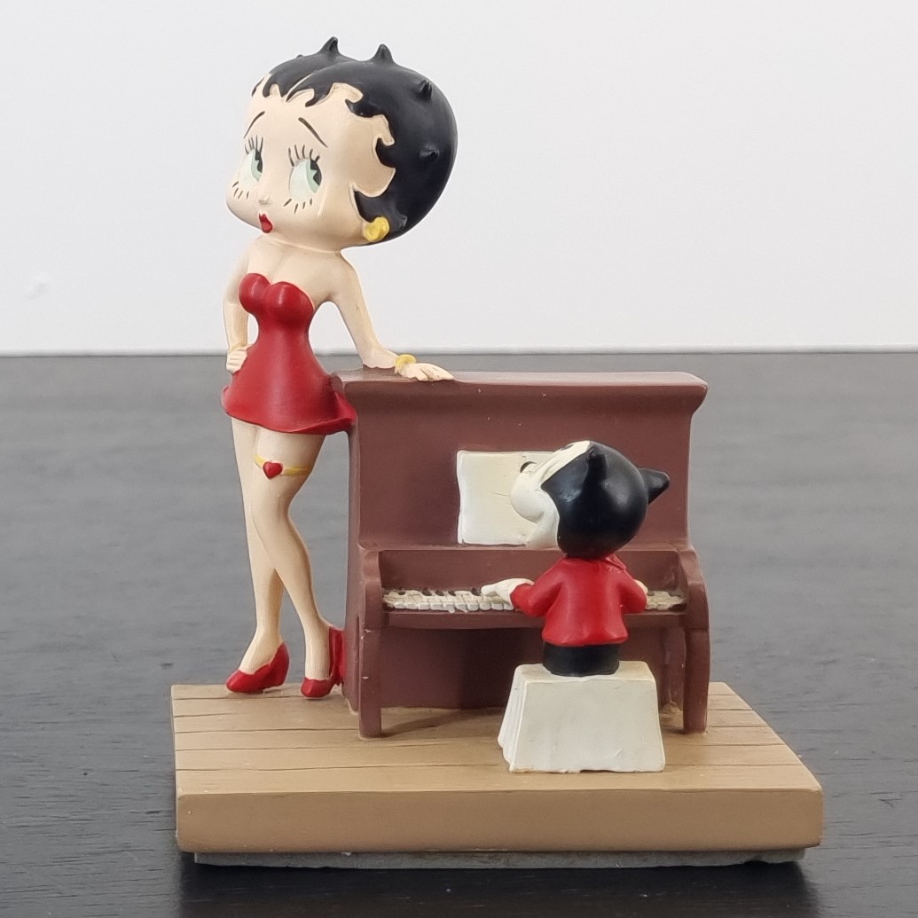 Betty Boop and Pugsley at the piano