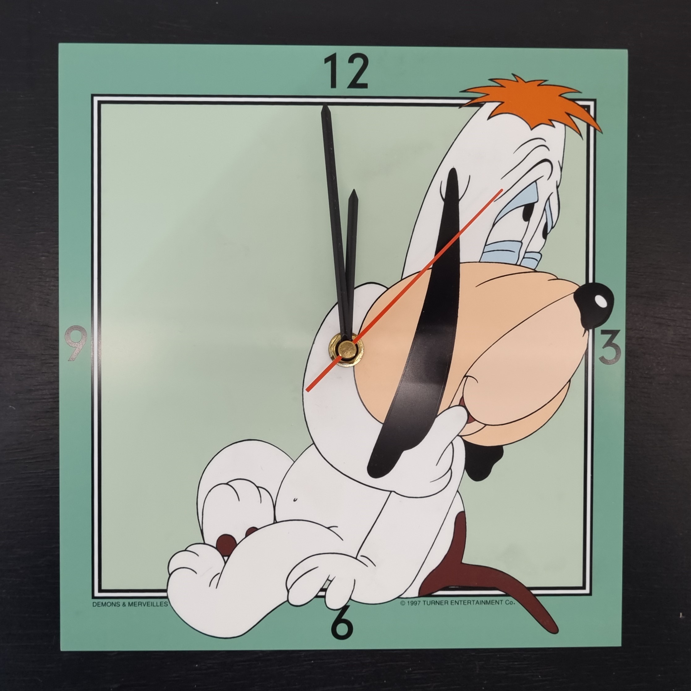 Droopy wall clock