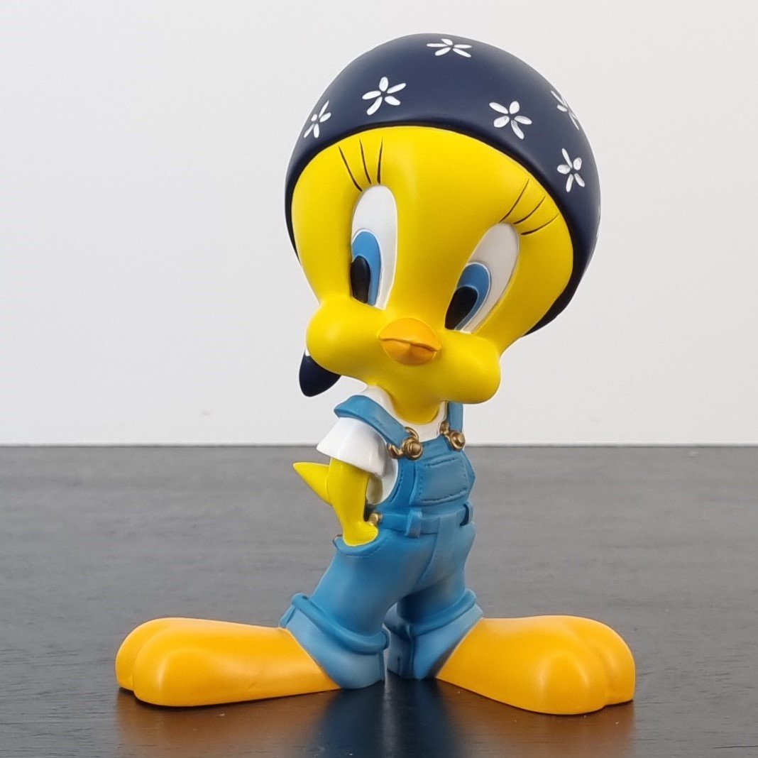 Tweety Bird in denim overall with bandana figurine _front