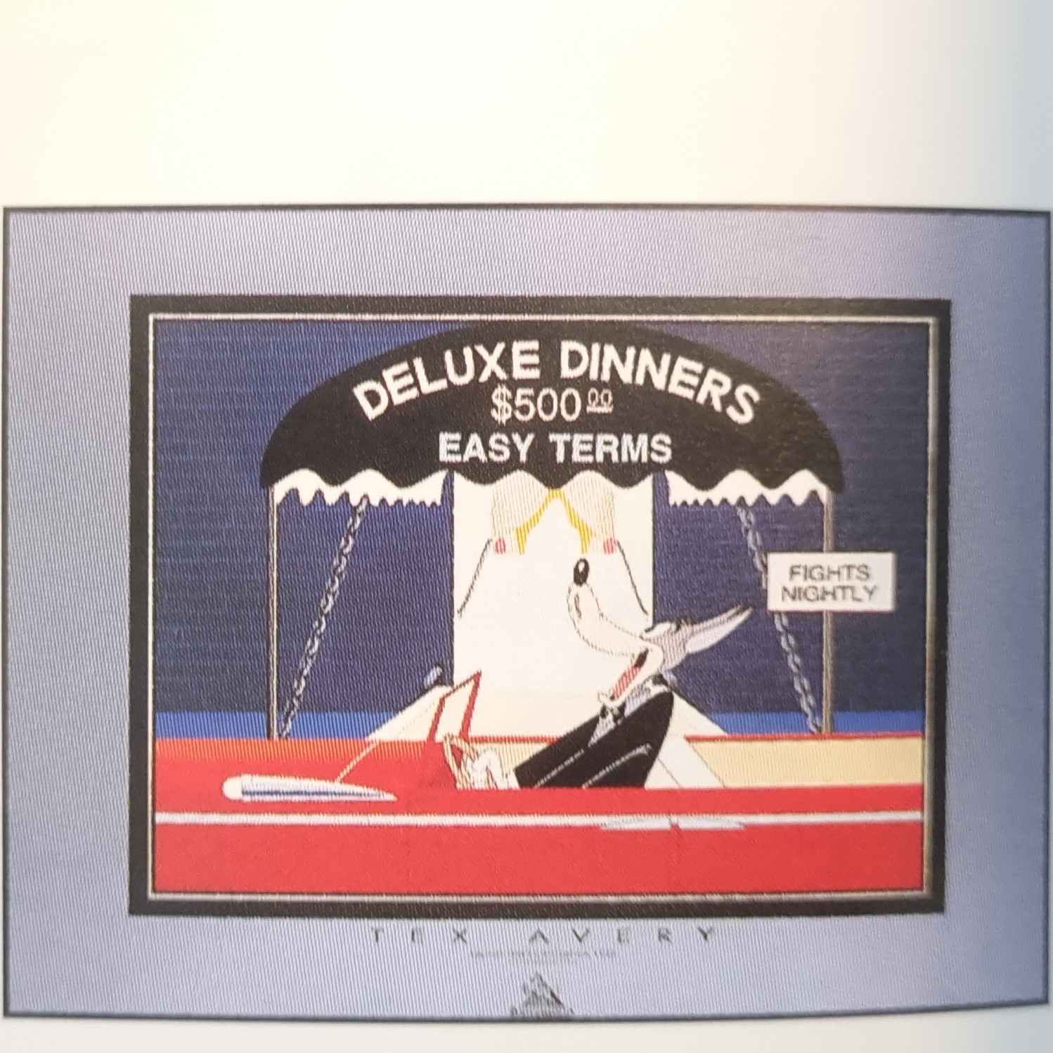 Vintage Tex Avery poster Deluxe diner- Demons et Merveilles