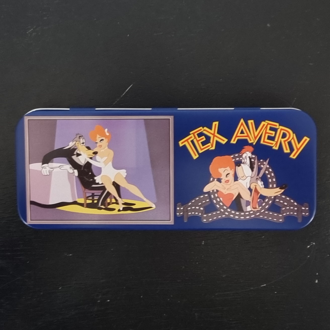 Tex Avery pen tray - Red with Wolf