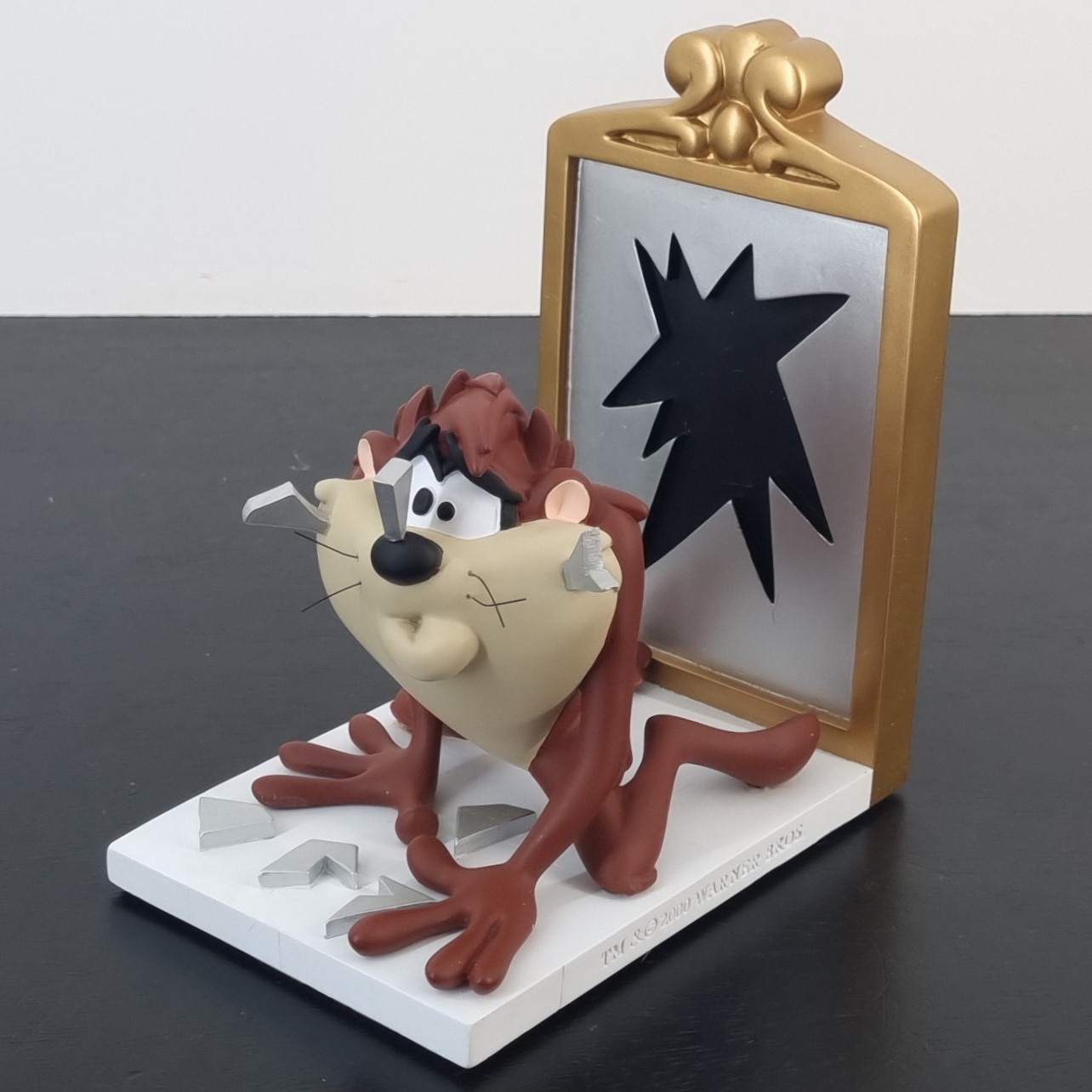 Tasmanian Devil bookend - Broken through the mirror